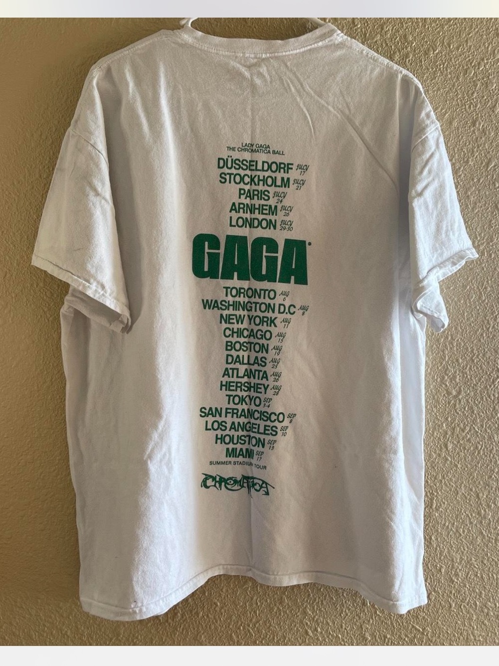 Lady Gaga Chromatica Tour band t-shirt - Picture 5 of 7